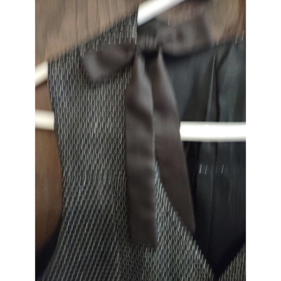 Western Dress Vest Pants Set Metallic Equestrian Black Waistcoat Mens Medium 32 - Picture 15 of 16